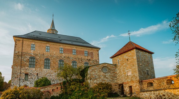 The pictures show the ancient Akerhus Festung defensive fortress in Oslo, Norwegen