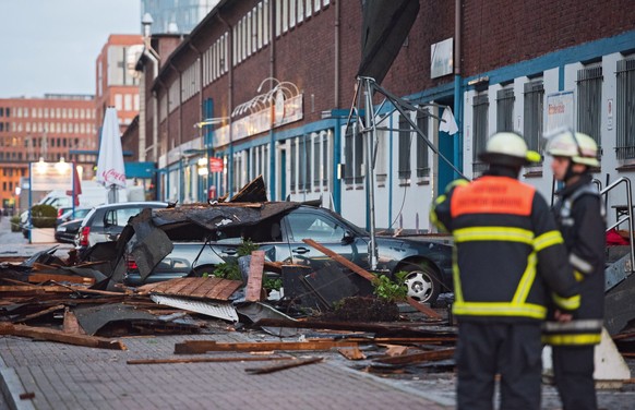 Ort der Katastrophe beim Fischmarkt in Hamburg.