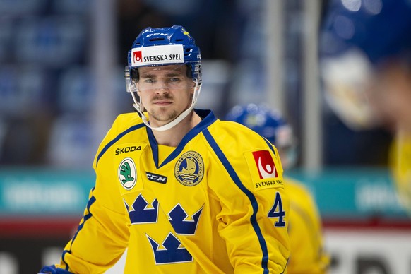 EHC: Nordic Cup Finland - Sweden 190426 Emil Djuse 4, SWE during the EHC: Nordic Cup Finland - Sweden at the Hartwall Arena26. April 2019 in Helsinki, Finland. (Tomi H