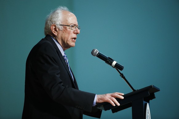 Democratic presidential candidate Sen. Bernie Sanders, I-Vt., speaks at the National Action Network South Carolina Ministers' Breakfast, Wednesday, Feb. 26, 2020, in North Charleston, S.C. (AP Photo/M ...