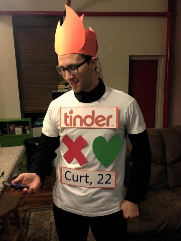 last minute Halloween kostüm tinder