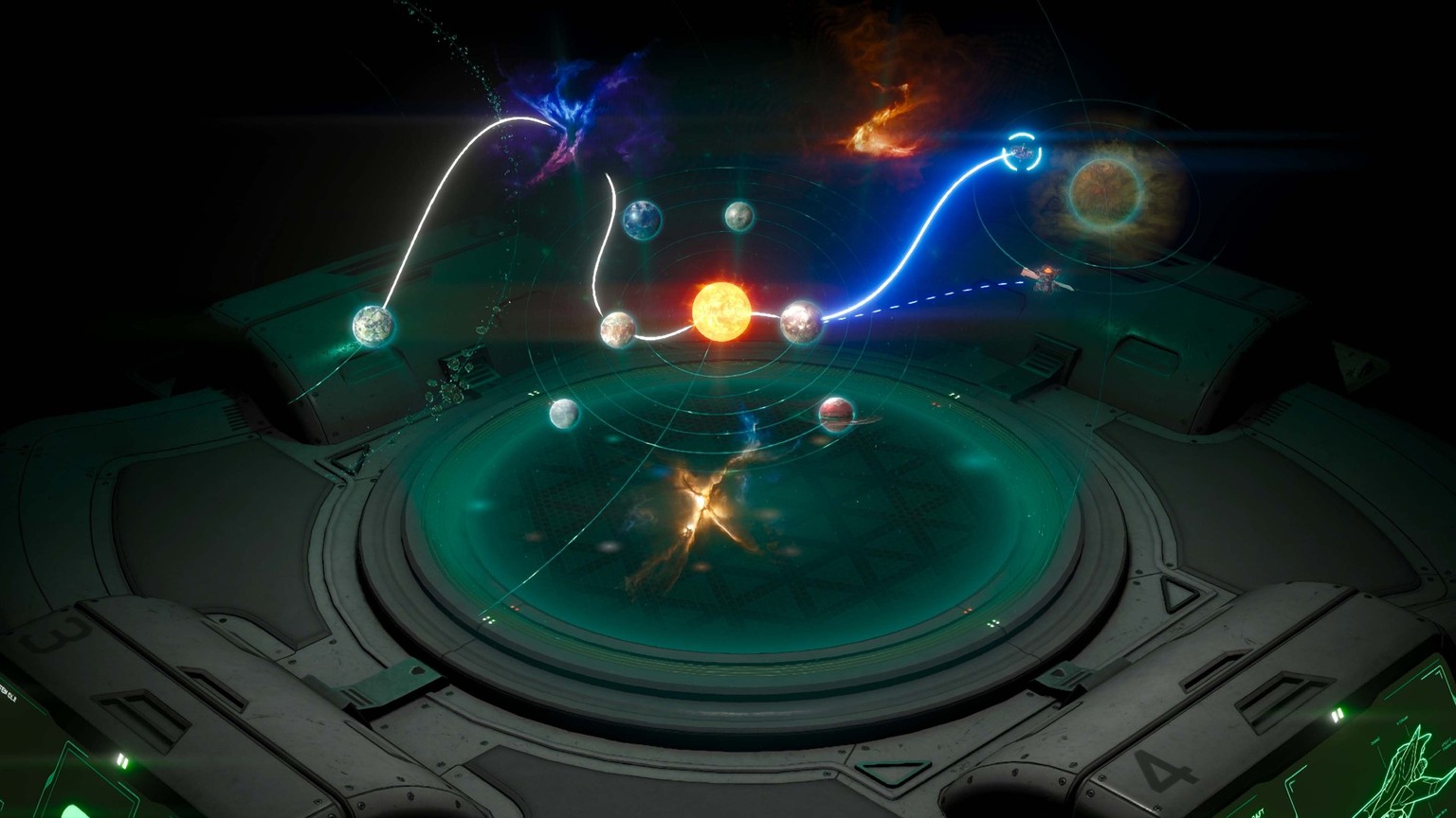 Die Weltraumkarte zwingt uns zur mehrmaligen Rückkehr, um dem Spiel alle Inhalte zu entlocken.