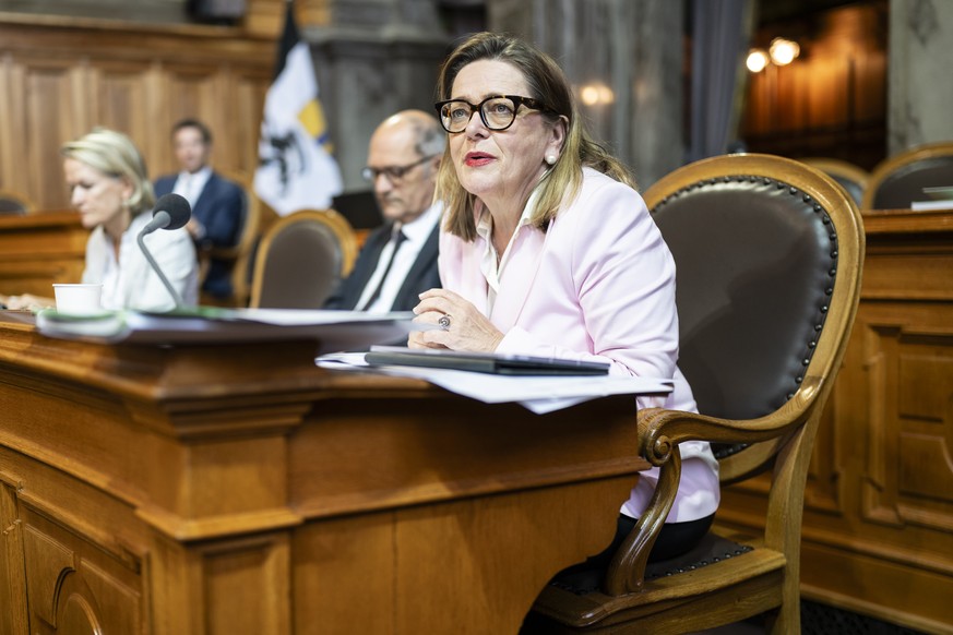 Heidi Z'graggen, Mitte-UR, spricht zur Debatte um das Vertragspaket mit der EU, Bilaterale III, an der Herbstsession der Eidgenoessischen Raete, am Dienstag, 29. September 2026 im Staenderat in B ...