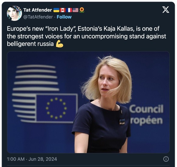 Tweet zu Kaja Kallas