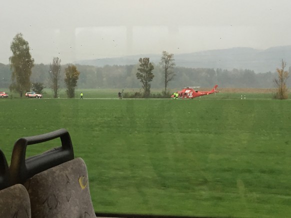 Per Helikopter musste der Verletzte ins Hospital geflogen werden.