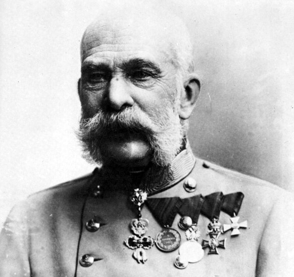 Kaiser Franz Joseph unterzeichnete die Kriegserklärung an Serbien.