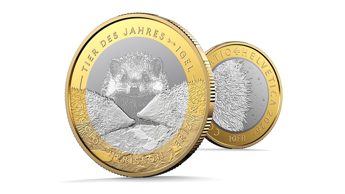 Le hérisson aura sa propre pièce de monnaie suisse
