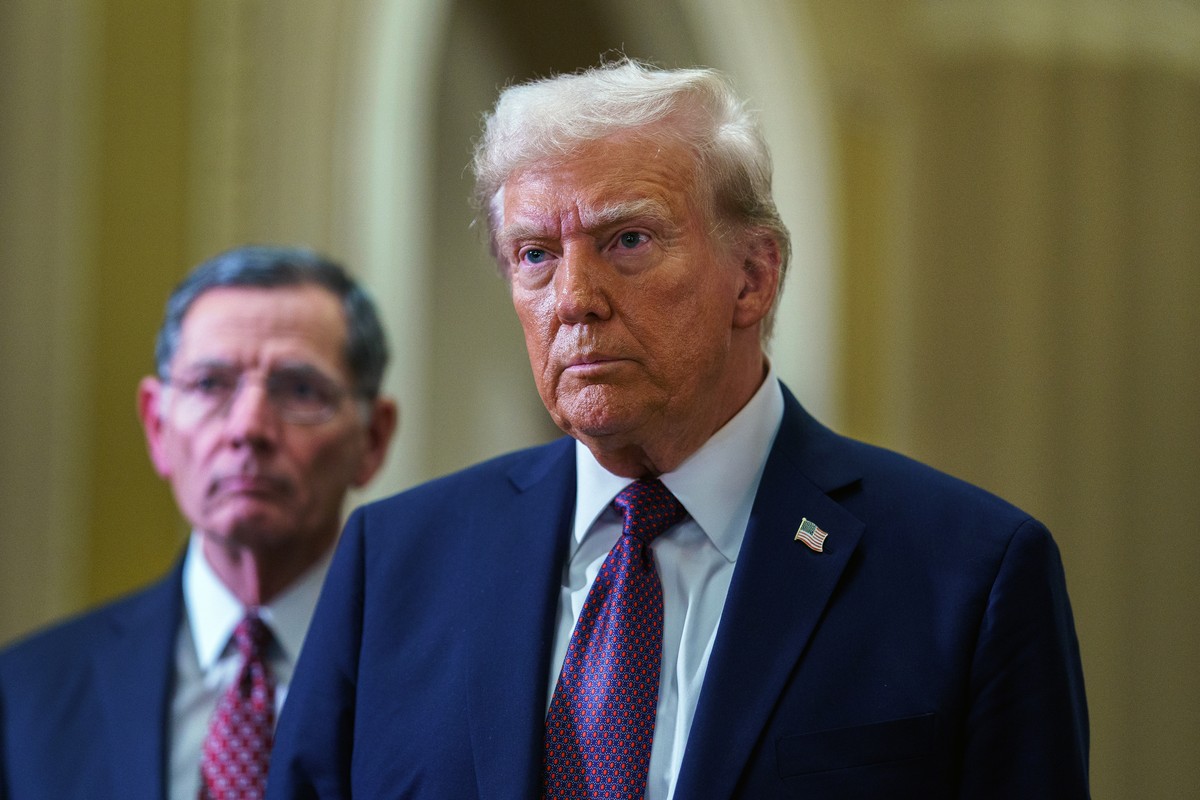 epa11813977 US President-elect Donald Trump reacts after a meeting at the US Capitol in Washington, DC, USA, 08 January 2025. Earlier, Trump paid his respects to former US President Jimmy Carter, who  ...
