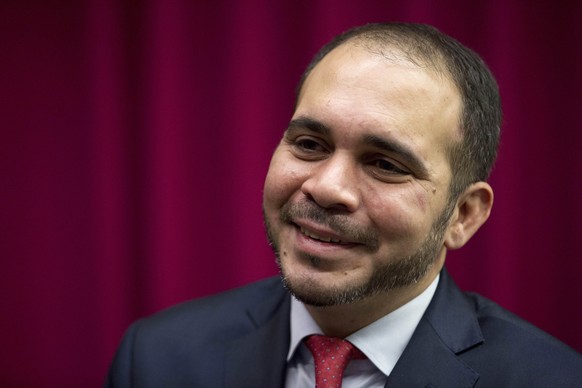 FILE - In this Tuesday, Feb. 3, 2015 file photo FIFA vice president Jordan&#039;s Prince Ali bin al-Hussein speaks during an interview with The Associated Press after his FIFA presidency campaign laun ...