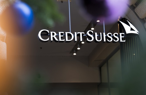 The logo of the Swiss bank Credit Suisse is seen at the headquarters at Paradeplatz in Zurich, Switzerland, on Wednesday, December 18, 2024. (KEYSTONE/Til Buergy)