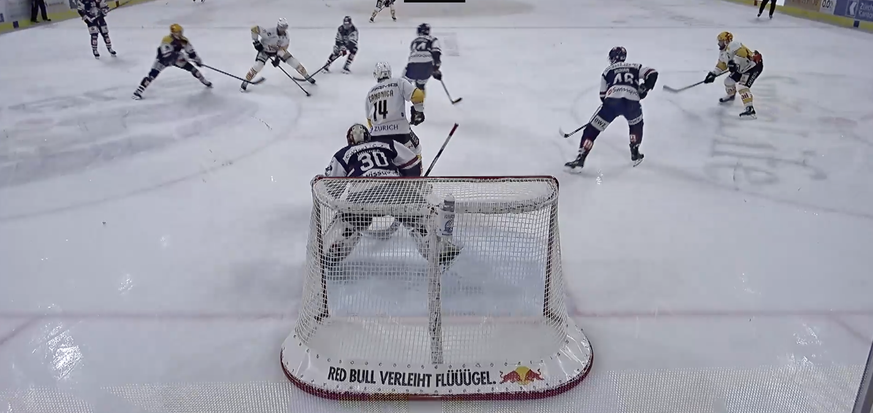 National League Playoffs: HC Lugano vs. ZSC Lions Situationen vor dem Tor.