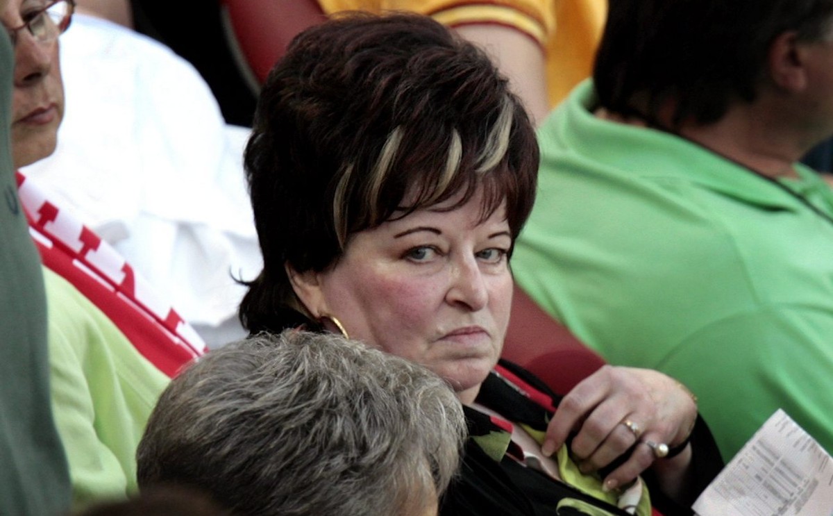 Alice Kuhn an der Fussball-WM in Deutschland, beim Spiel Schweiz – Ukraine in Köln.