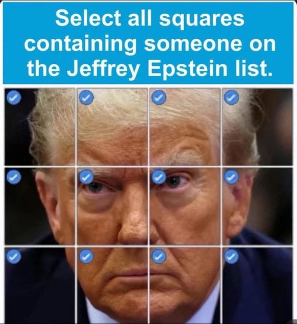 Meme zu Epstein Files und Donald Trump