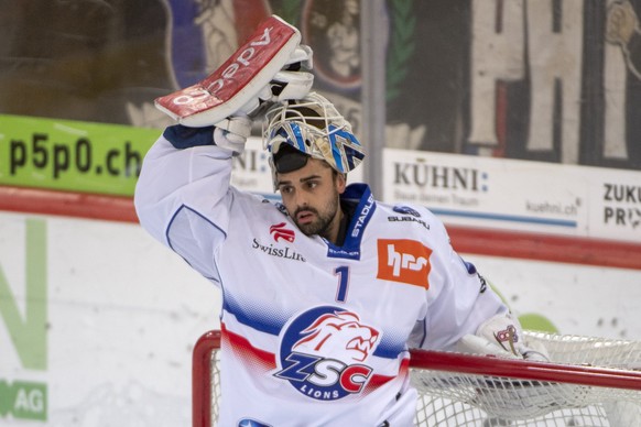 Lions Goalie Niklas Schlegel ist geschlagen, waehrend dem Meisterschaftsspiel der National League, zwischen den SCL Tigers und den ZSC Lions am Dienstag, 30.Oktober 2018 in der Ilfishalle in Langnau.  ...