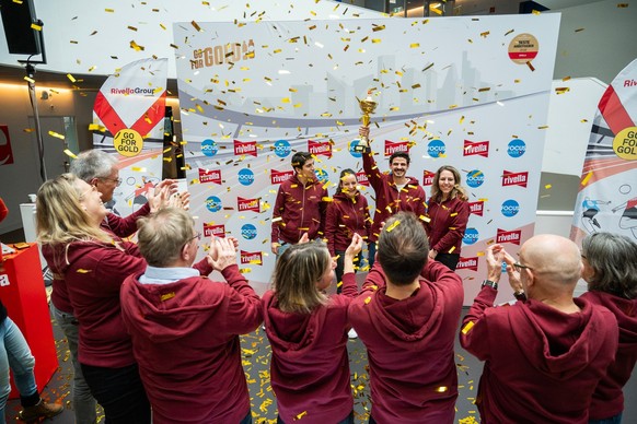 IMAGE DISTRIBUTED FOR RIVELLA AG FOR EDITORIAL USE ONLY - Rivella Group - Im Februar 2026 durften wir zum zweiten Mal die Auszeichnung 'Bester Arbeitgeber' der Schweiz entgegennehmen. Mitgli ...