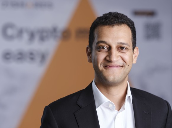 Hany Rashwan, CEO und Co-Gruender von 21Shares, portraitiert am 23. August 2022 in Zuerich. (KEYSTONE/Christian Beutler)