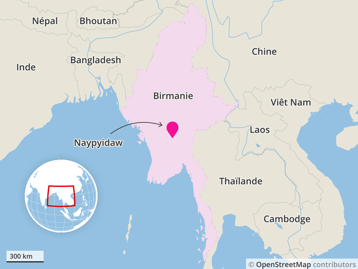 Carte de la Birmanie