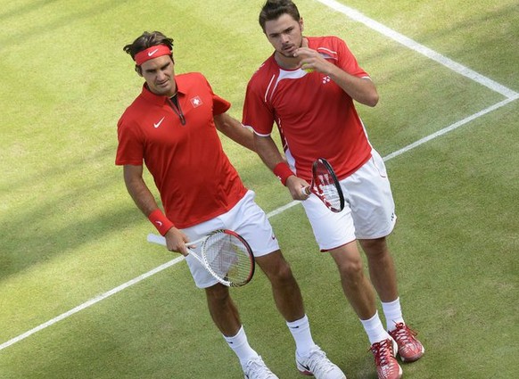 Bald wieder gemeinsam in Action zu sehen: Federer und Wawrinka.