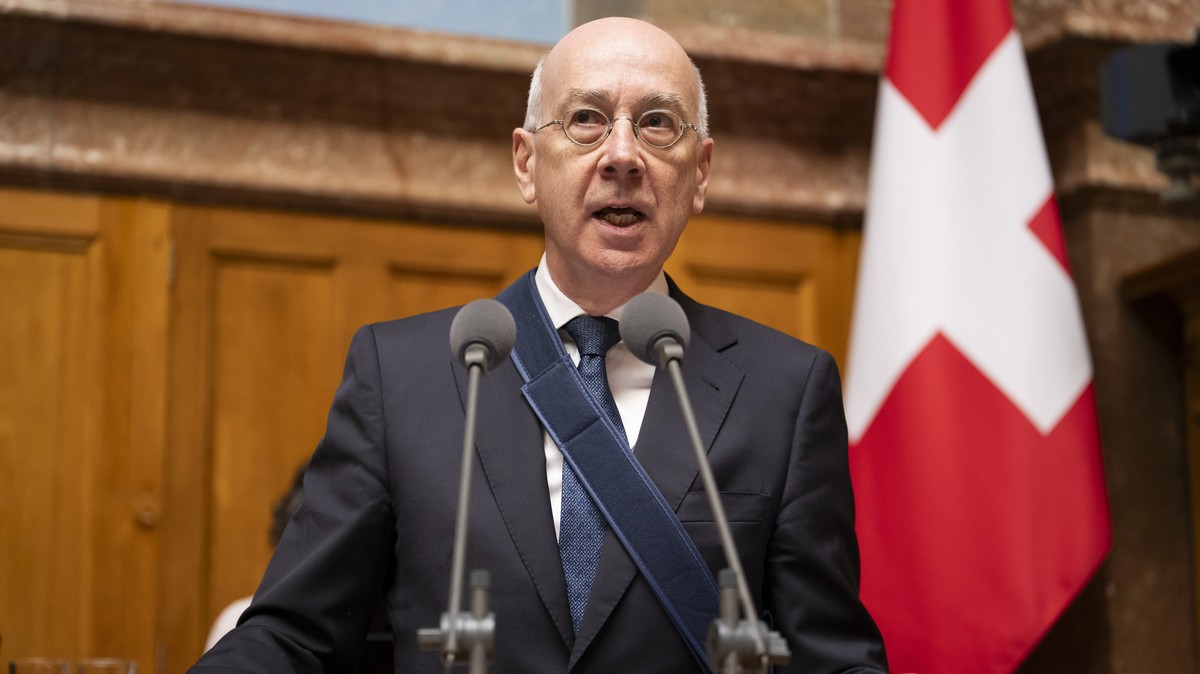François Chaix, Bundesgerichtspraesident, spricht waehrend der Sommersession der Eidgenoessischen Raete, am Dienstag, 16. Juni 2026 im Nationalrat in Bern. (KEYSTONE/Anthony Anex)