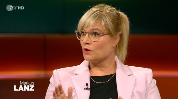 Nadine Lindner ist Politikredakteurin beim &quot;Deutschlandradio&quot;.screenshot zdf