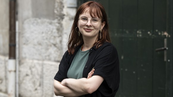 Mirjam Hostetmann wird von der Delegierte der Juso zur neuen Praesidentin gewaehlt, am Samstag, 29. Juni 2024, in Solothurn. (KEYSTONE/Peter Schneider)
