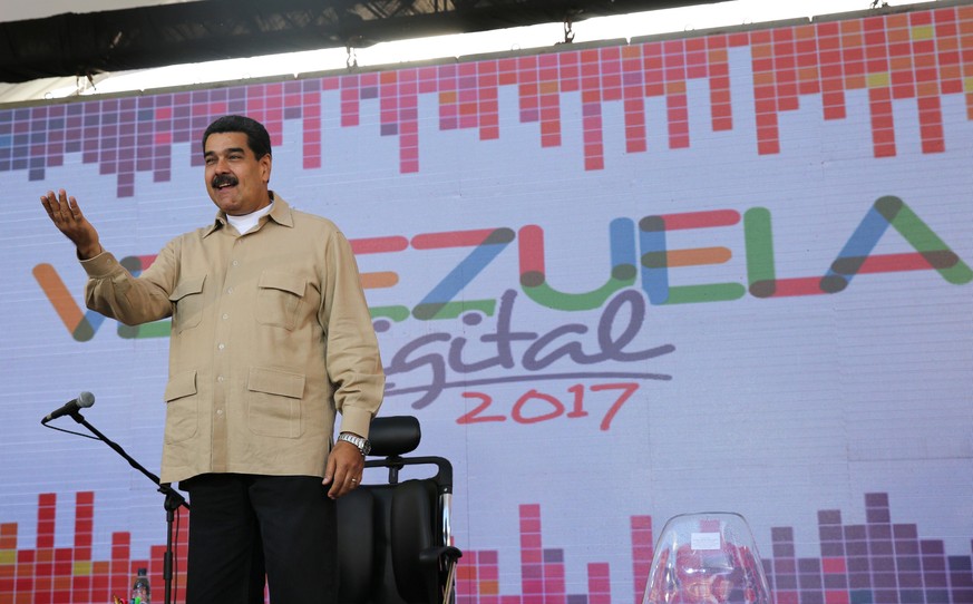 Parlament entmachtet: Präsident Maduro spricht zu Anhängern.&nbsp;