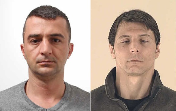 Der 34-jährige Lindi Beluli (links) war wegen Drogendelikten seit Anfang Februar inhaftiert. Der 37-jährige Dejan Radunovic befand sich seit Ende Februar wegen Einbruchdelikten in Untersuchungshaft.