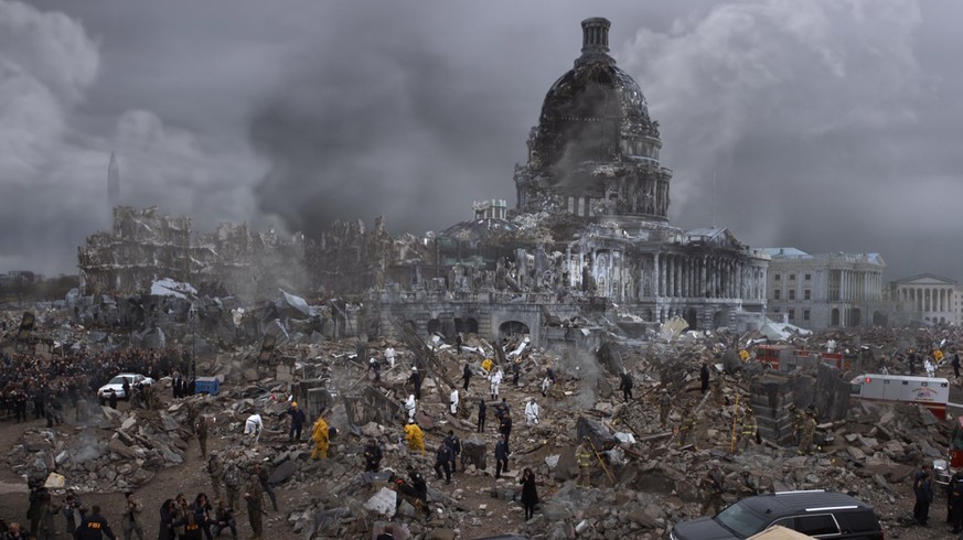 US-Kapitol nach dem Enthauptungsschlag – Szene aus der US-Serie «Designated Survivor» (2016).