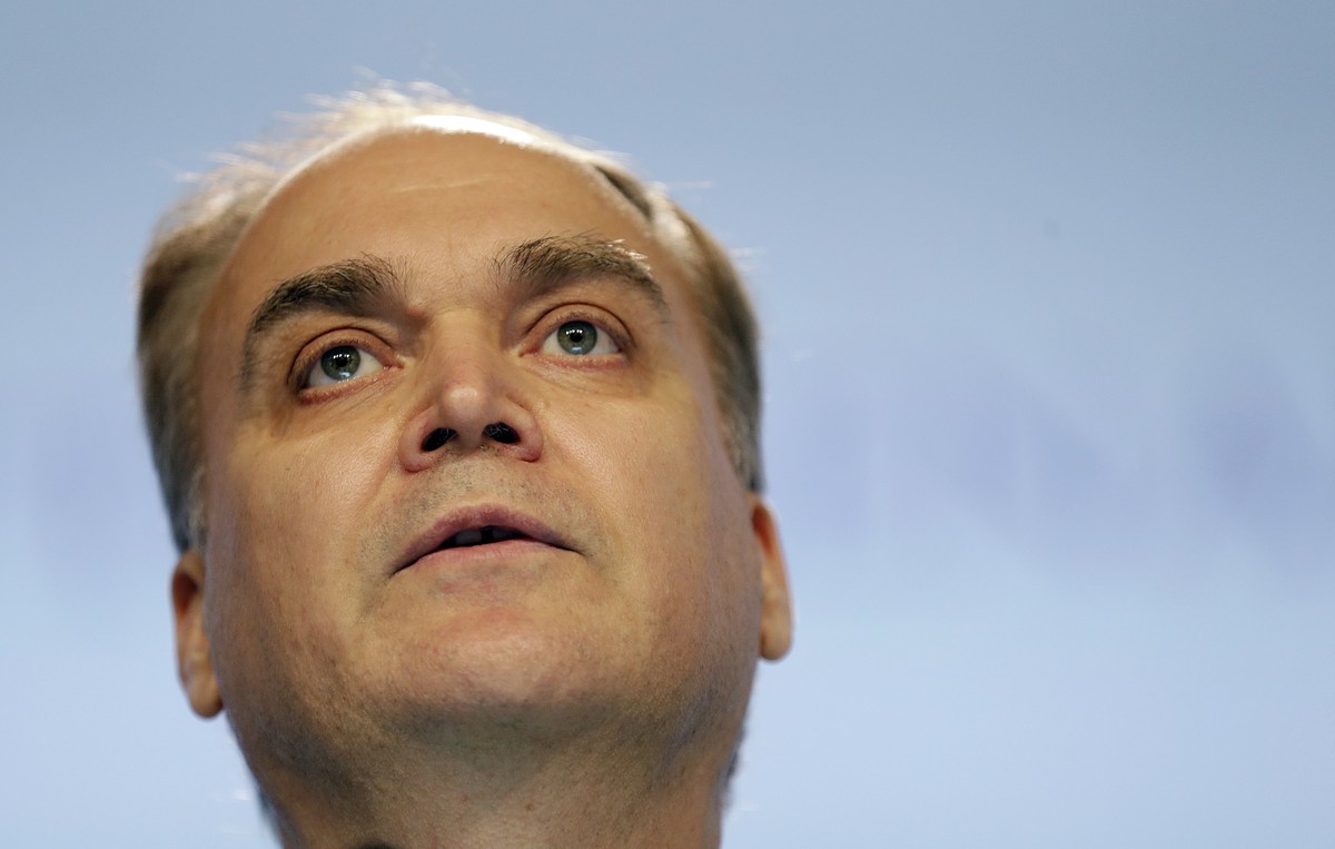 FILE In this file photo taken on Sunday, June 5, 2016, Russia's Deputy Defense Minister Anatoly Antonov delivers his speech, at the 15th International Institute for Strategic Studies Shangri-la D ...