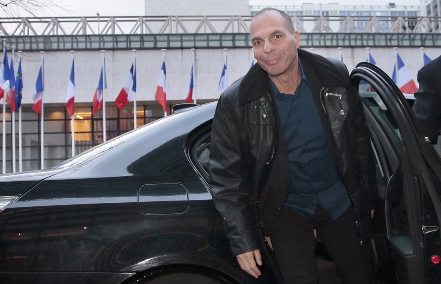 Giannis Varoufakis bei einem Besuch in Paris am Sonntag.