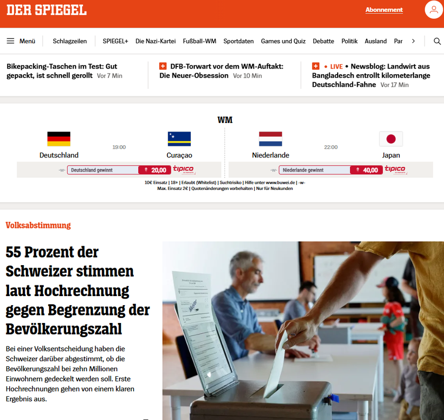 Spiegel 10 Millionen Schweiz