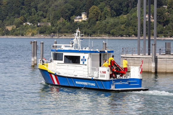 Wasserrettung in Bregenz am Bodensee, Vorarlberg,