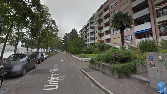 Unterer Rheinweg in Basel.