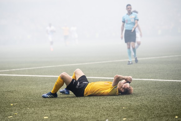 YBs Miralem Sulejmani reagiert im Schweizer Fussball Cupfinalspiel zwischen den Berner Young Boys und dem FC Zuerich, am Sonntag 27. Mai 2018, im Stade de Suisse in Bern. (KEYSTONE/Ennio Leanza)