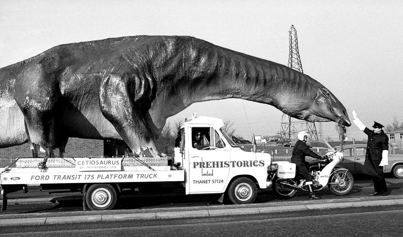 Dinosaur on the Move in Essex, 1973