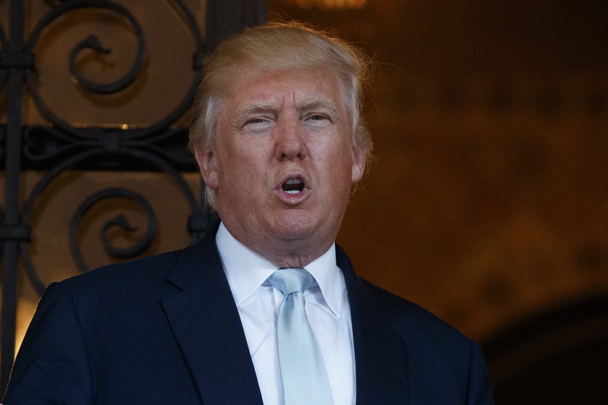 President-elect Donald Trump speaks to reporters at Mar-a-Lago, Wednesday, Dec. 28, 2016, in Palm Beach, Fla. (AP Photo/Evan Vucci)