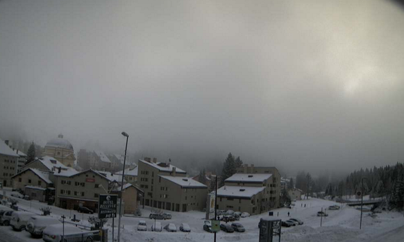 Winterwetter auf dem San-Bernardino-Pass.&nbsp;