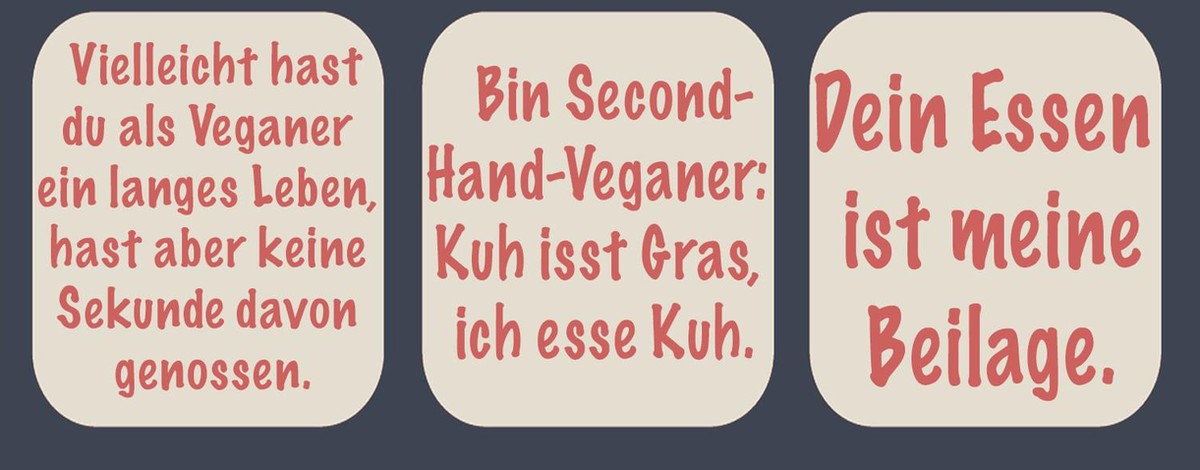 veganer karnivoren bullshit bingo