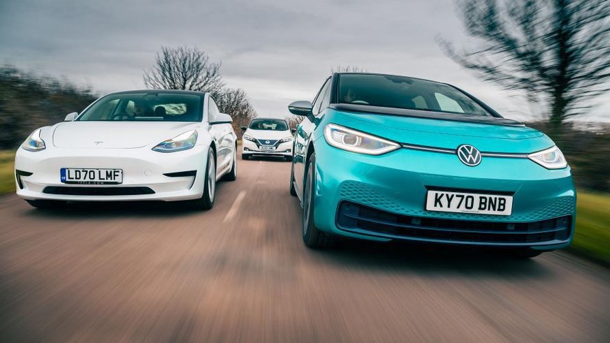 E-Auto: Tesla Model 3 und VW ID.3