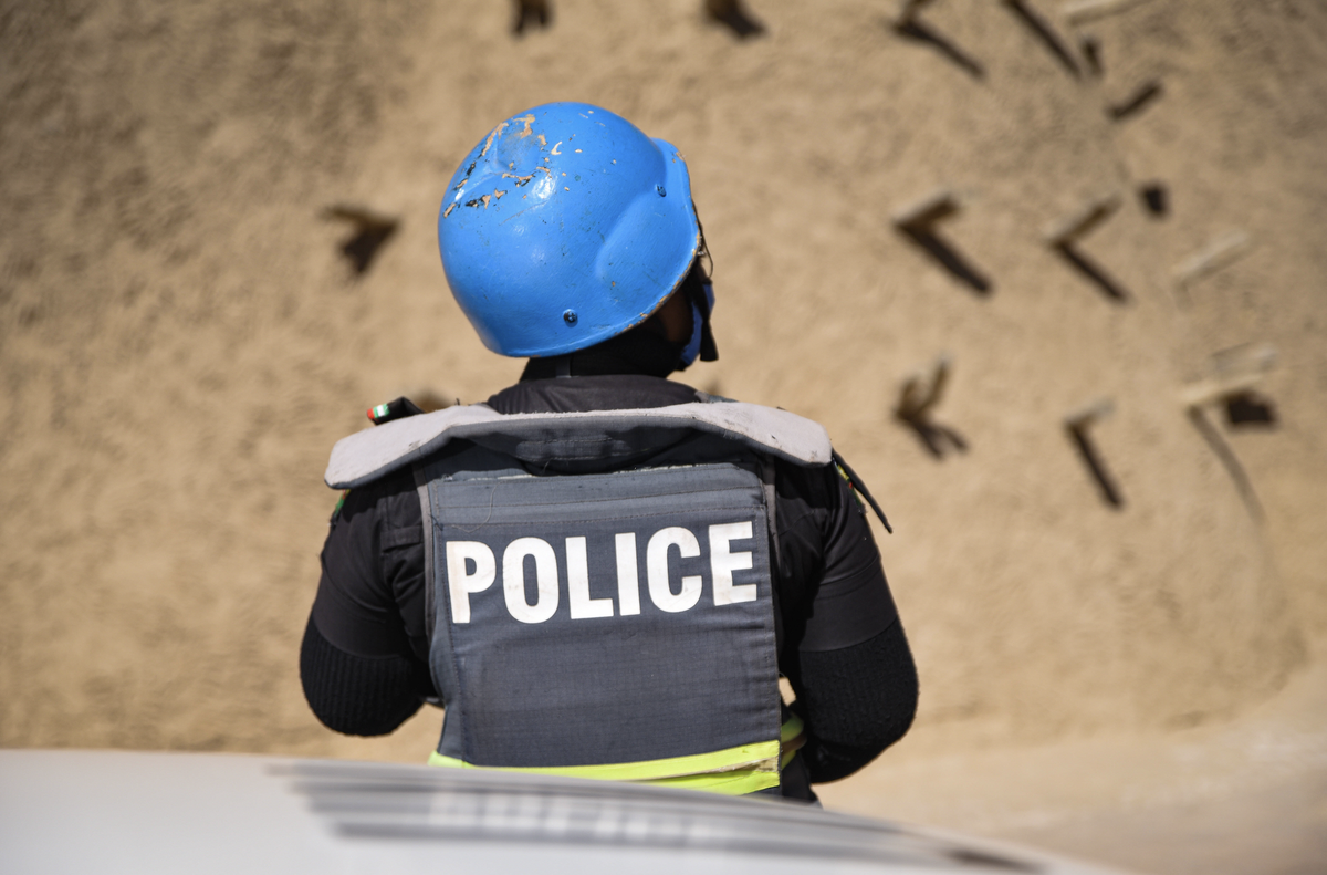 Ein Polizist in Nigeria (Symbolbild).
