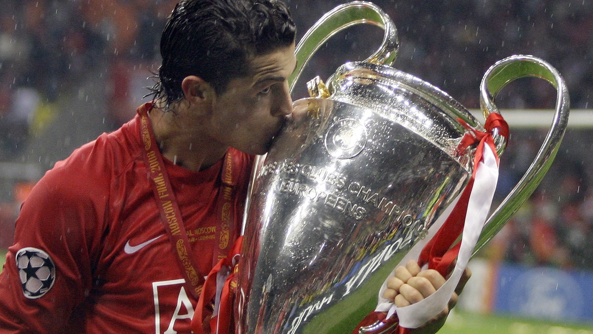 FILE -nIn this May 21, 2008 file photo, Manchester United's Cristiano Ronaldo kisses the trophy at the end of the Champions League final soccer match at the Luzhniki Stadium in Moscow. Cristiano  ...