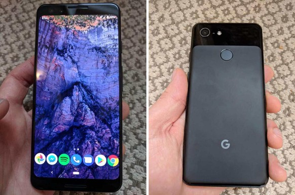 Das 5,5 Zoll grosse Pixel 3 hat offenbar einen Fingerabdruck-Scanner auf der Rückseite und eine Single-Kamera.