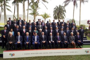 Das «Familienfoto» genannte Gruppenbild der G20-Finanzminister aus dem australischen Cairns.