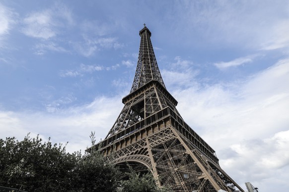 epa11617744 A view of the Eiffel Tower in Paris, France, 21 September 2024. The elevator machinery area of the Eiffel Tower is usually closed to the public and is only open on specific occasions such  ...