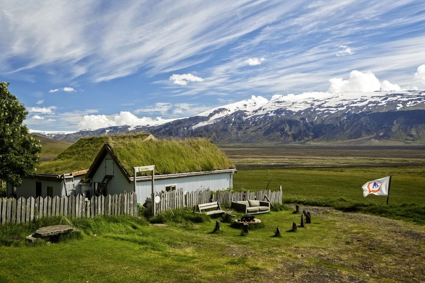 Jugendherberge Fljótsdalur in Island. Vielleicht die kleinste der Welt.