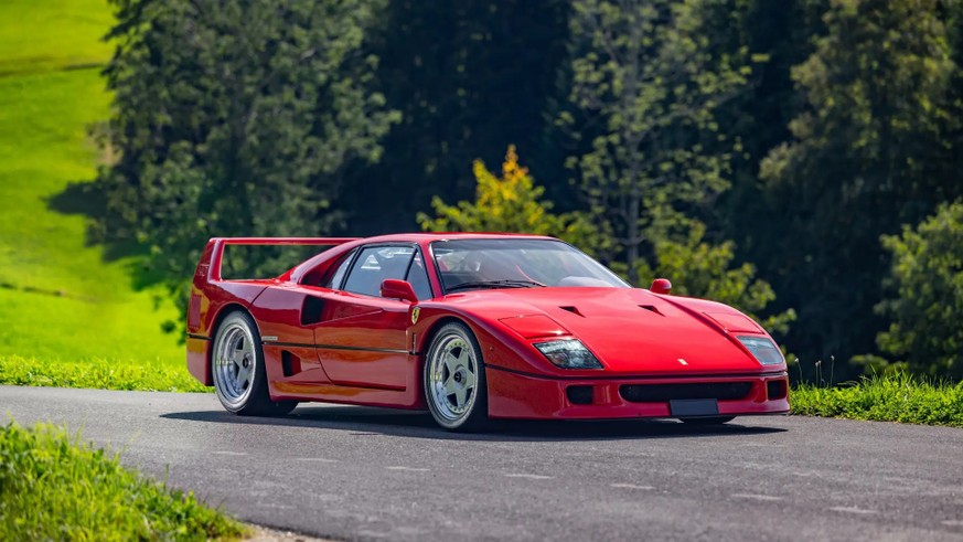 1991 Ferrari F40 
CHF3,200,000 - CHF3,500,000 

A highly desirable “cat, non-adjust” example of the legendary Ferrari F40
Delivered new to Switzerland in July 1991; imported to the country by Ferrari  ...