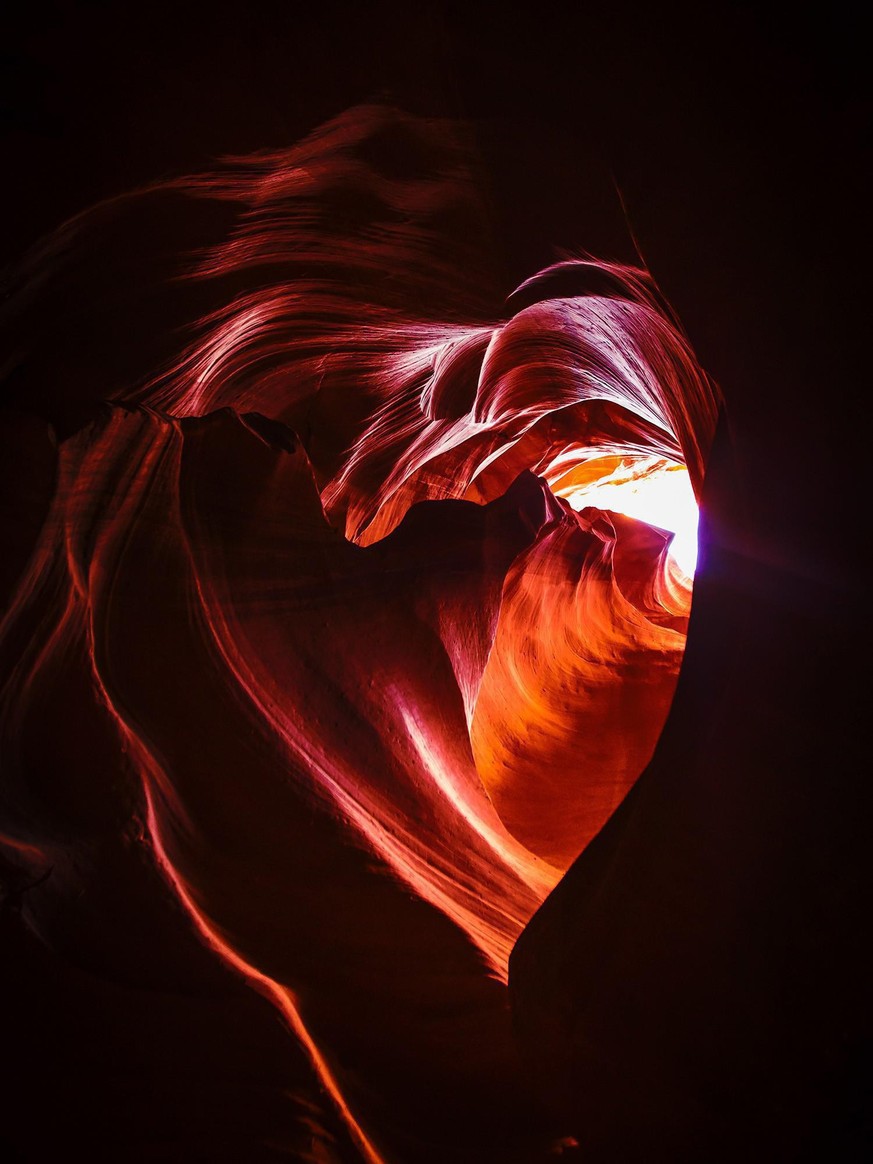 antelope Canyon Arizona Natur in Herzform (Seen, Insel, Fels)