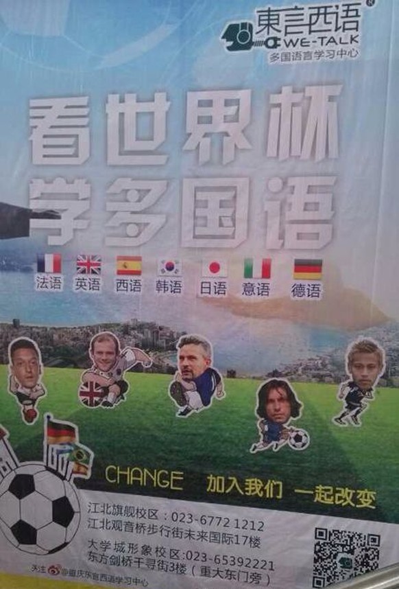 Nicht nur in unseren Breitengraden, auch in Asien breitet sich das WM-Fieber aus. Im nordost-chinesischen Changchun beispielsweise hat soeben eine neue Sportbar eröffnet. watson-User Jörg F. schickt u ...