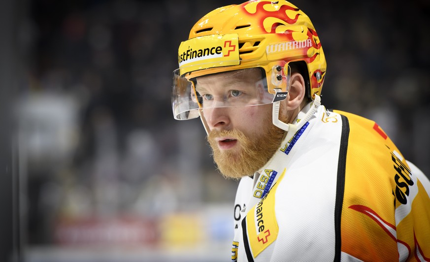 Luganos Topscorer Linus Klasen, beim Eishockey Meisterschaftsspiel der National League A zwischen den HC Fribourg Gotteron und dem HC Lugano, am Freitag, 21. Februar 2020, in der BCF Arena in Fribourg ...