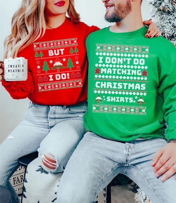 ugly christmas sweaters partner look https://www.etsy.com/listing/1530468256/fun-couple-christmas-cute-couples?utm_content=S-2029250&amp;utm_custom1=2029250&amp;source=aw&amp;utm_source=affiliate_wind ...